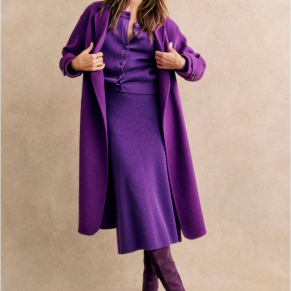 Perfect condition Sezane Mederick Purple Coat